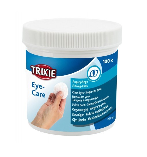 Trixie Eye Care - waciki do oczyszczania oczu /100szt