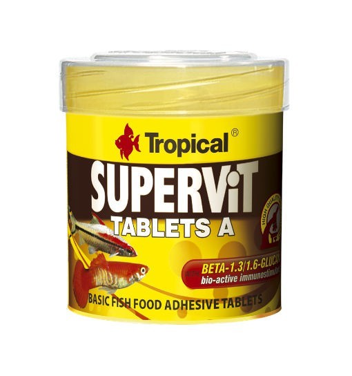 Tropical Supervit tablets A - pokarm dla ryb w tabletkach