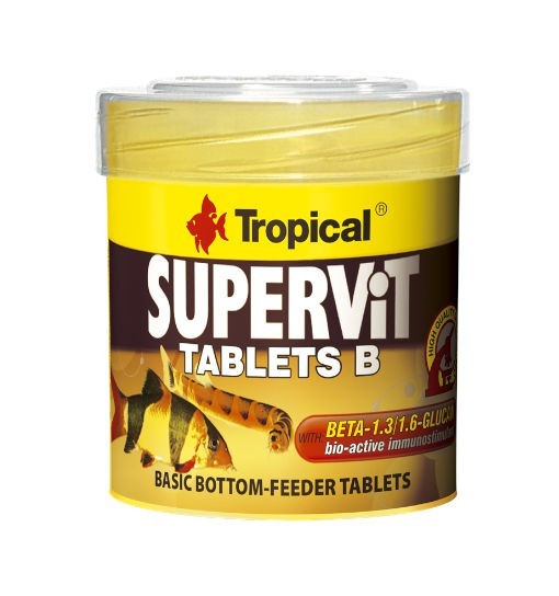 Tropical Supervit tablets B - pokarm dla ryb w tabletkach