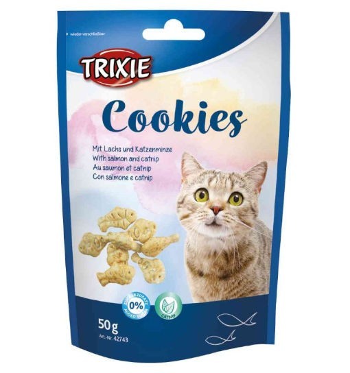 Trixie Cookies - ciasteczka z łososiem i kocimiętką 50g