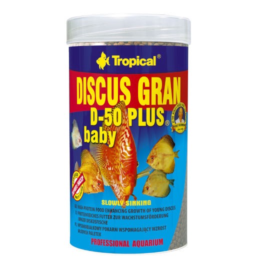 Tropical Discus Gran D-50 Plus Baby 100ml - granulat dla młodych paletek