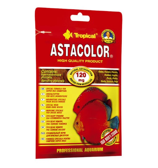Tropical Astacolor - wybarwiający pokarm płatkowany dla paletek