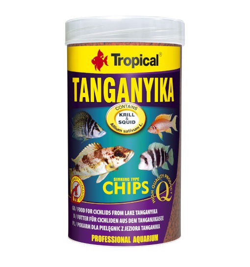 Tropical Tanganyika Chips - wieloskładnikowy pokarm w postaci chipsów dla pielęgnic