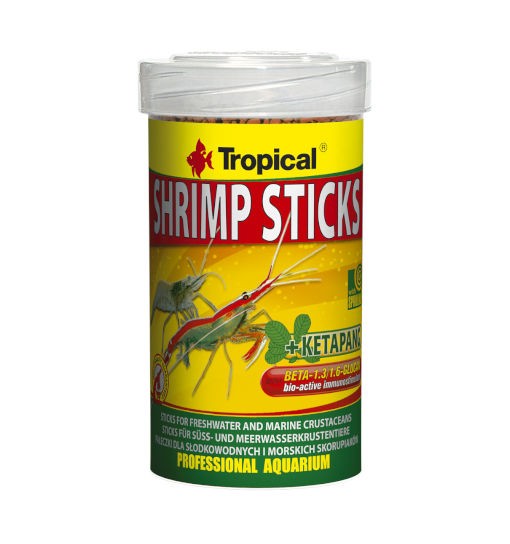 Tropical Shrimp Sticks 100ml - wieloskładnikowy pokarm w formie tonących pałeczek