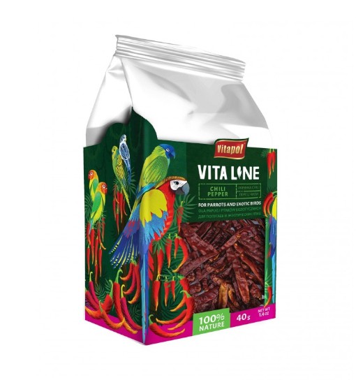 Vitapol Vitaline papryka chili dla papug 40g