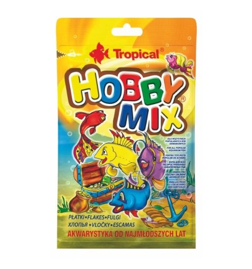 Tropical Hobby Mix 12g - wieloskładnikowy pokarm w formie płatków