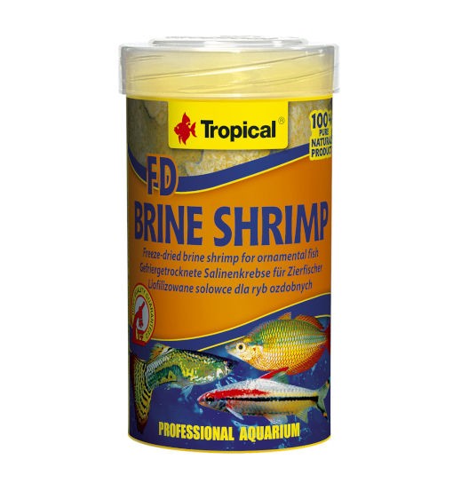 Tropical FD Brine Shrimp 100ml -naturalny pokarm w postaci bryłek dla ryb wszystkożernych i mięsożernych