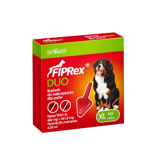 Vet-Agro Fiprex Duo (1x4,02ml) - roztwór do nakrapiania dla psów powyżej 40kg