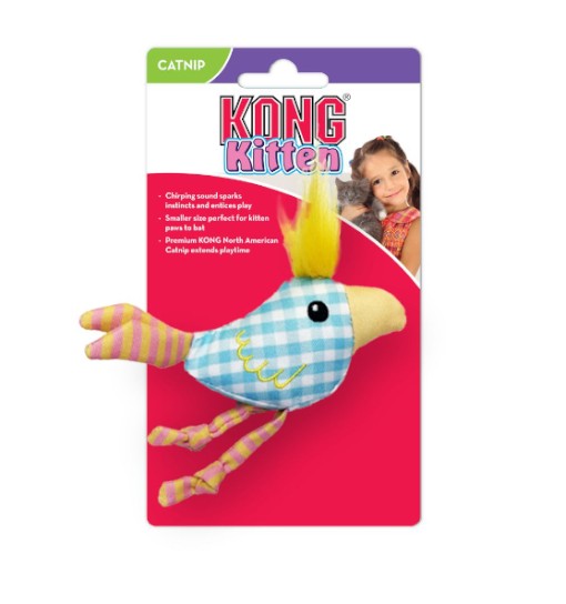 KONG Zabawka dla kociąt Kitten Chirpz Chick - dźwiękowy ptaszek