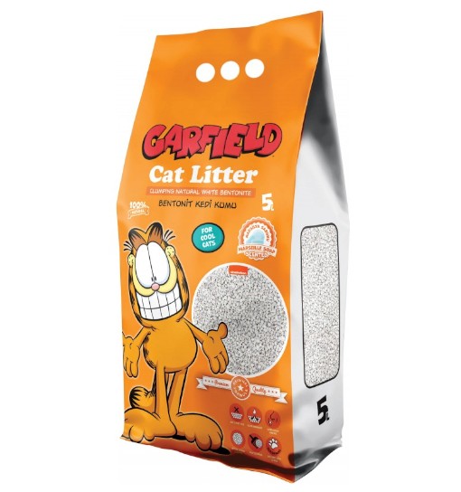 Garfield 5L - żwirek bentonitowy z mydłem marsylskim