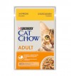 Saszetka Cat Chow kurczak i cukinia w galarecie 85g