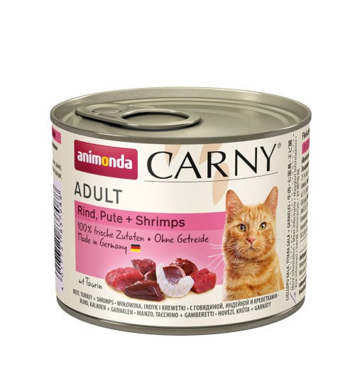 Animonda CARNY puszka dla kota - wołowina/indyk/krewetki