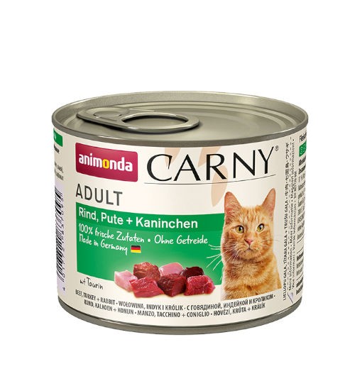 Animonda CARNY puszka dla kota - wołowina/indyk/królik