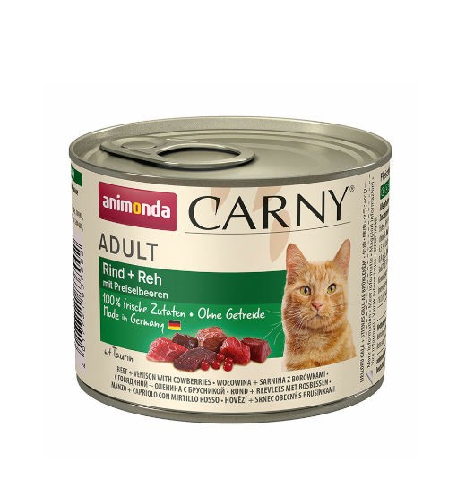 Animonda CARNY puszka dla kota - wołowina/sarnina z borówką