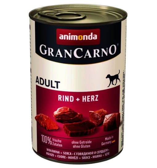 Animonda GRANCARNO adult puszka dla psa - wołowina/serca