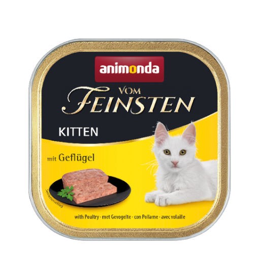 Animonda VOM FEINSTEN Kitten szalka 100g - kurczak