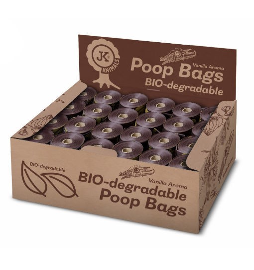 JK Animals Biodegradowalne woreczki na psie odchody BOX 24szt.