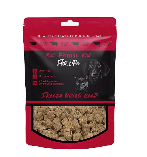 Fitmin Freeze dried beef 30g - przysmak mięsny dla psów i kotów wołowina