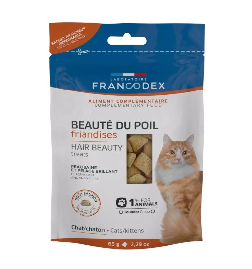 Francodex Przysmak dla kota - piękna sierść 65g