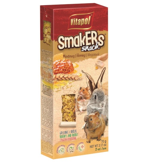 Vitapol Smakers Snack miodowy dla gryzoni i królika 2 szt 90 g
