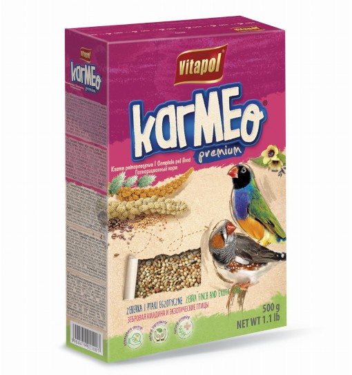 Vitapol Karmeo pokarm pełnoporcjowy dla zeberek i ptaków egzotycznych 500g