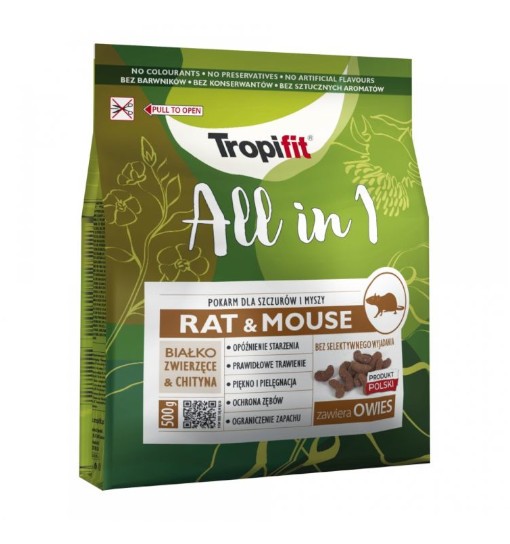 TROPIFIT ALL IN 1 RAT & MOUSE 500G