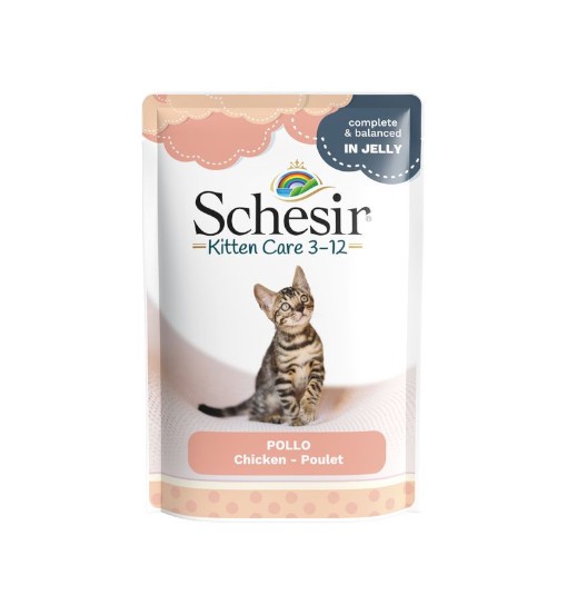 Schesir (kot) - saszetka 85g - Filety z kurczaka dla kociąt