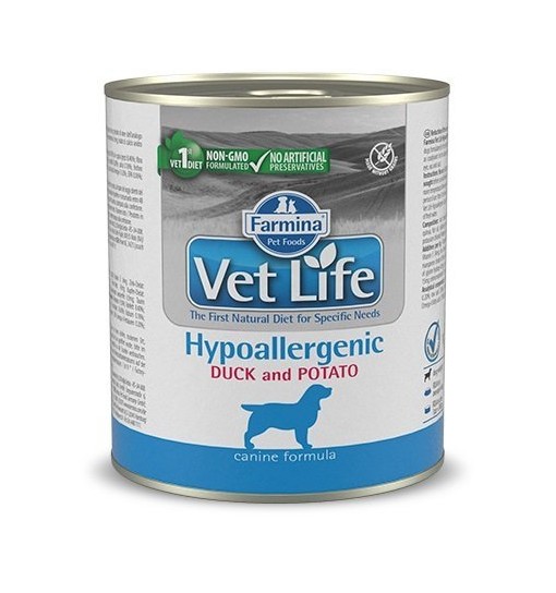 Farmina Vet Life Natural Diet Dog Hypoalergenic Duck and Potato 300g - karma mokra hipoalergiczna dla psów