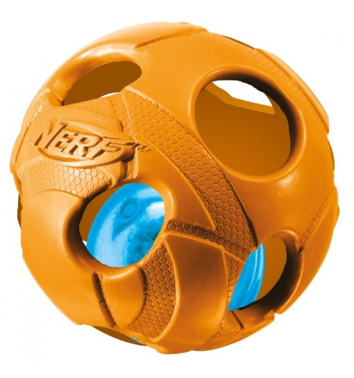 Nerf Piłka świecąca NERF Dog lluma-Action LED, 8,7cm