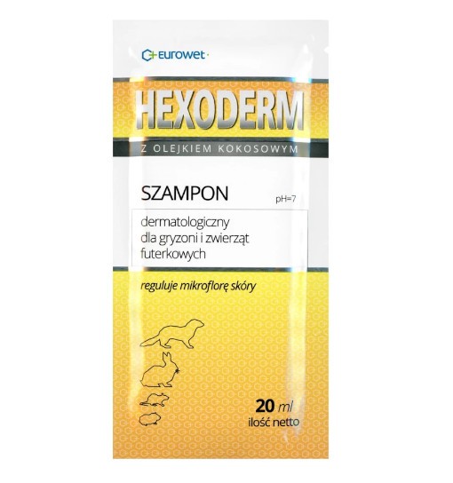 Eurowet Hexoderm-szampon dla gryzoni 20ml