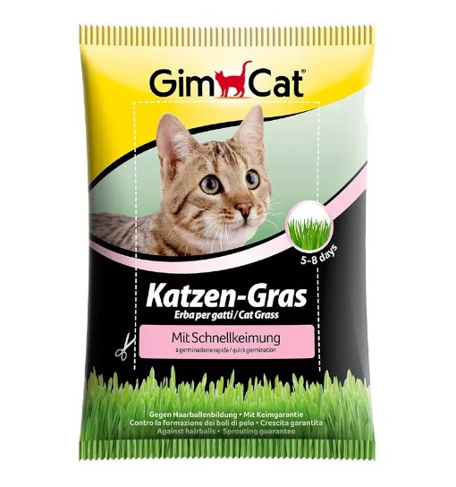 GimCat Katzen-Gras trawa dla kota w woreczku 100g