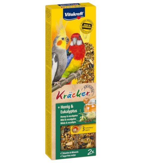 Vitakraft Kracker dla średnich papug miód/eukaliptus 2szt.