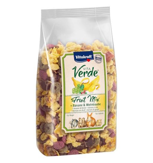 Vitakraft Vita Verde Fruit Mix 200g - przysmak z bananem i winogronami dla gryzoni