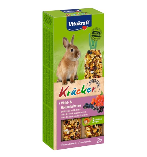 Vitakraft Kracker dla królika owoce leśne/czarny bez