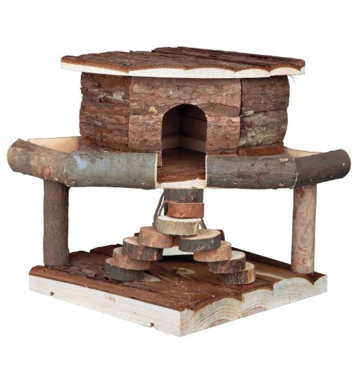 Trixie Domek dla gryzoni Ida, drewniany, 19×20×19 cm