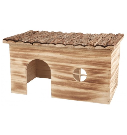 Trixie Domek dla królika drewniany, podpalany, 45 × 24 × 28 cm