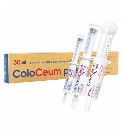 ColoCeum Plus - pasta do stosowania w przebiegu ostrej biegunki i w okresie rekonwalescencji u psów i kotów
