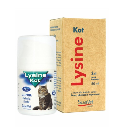 Lysine Kot 50 ml - żelowy preparat z L-lizyną dla kociąt i kotów