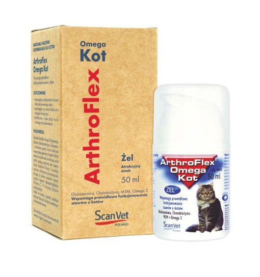 ArthroFlex Omega Kot 50 ml - żelowy preparat o działaniu chondroprotekcyjnym
