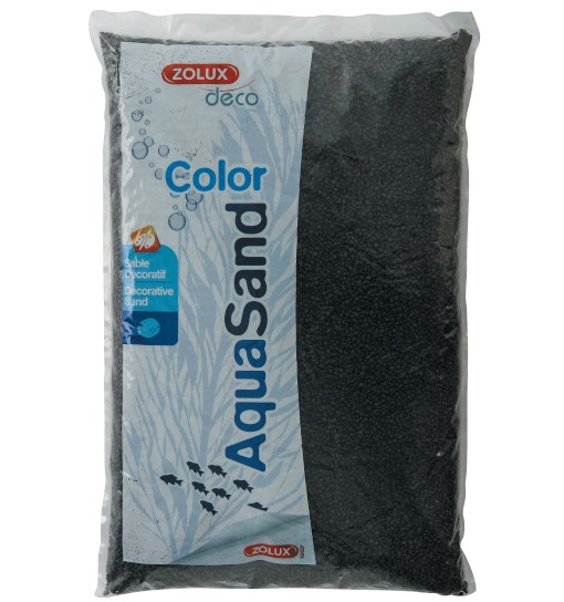 Zolux Aquasand color czerń hebanowa 5kg - żwirek do akwarium