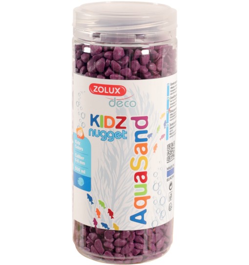 Zolux Aquasand KIDZ Nugget 500ml - żwirek fioletowy do akwarium