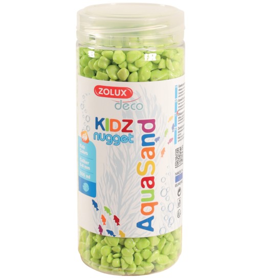 Zolux Aquasand KIDZ Nugget 500ml - żwirek zielony do akwarium