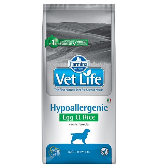 Vet Life Hypoallergenic Egg & Rice Dog