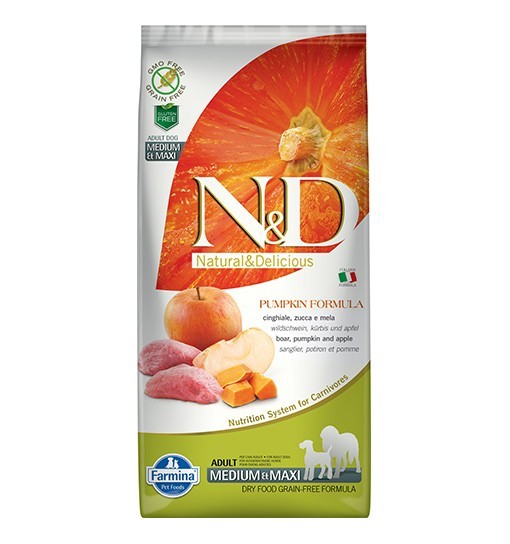 N&D GF Pumpkin Boar&Apple Adult Medium/Maxi