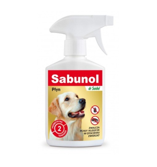 SABUNOL - płyn do zwalczania pcheł w otoczeniu zwierząt 300 ml