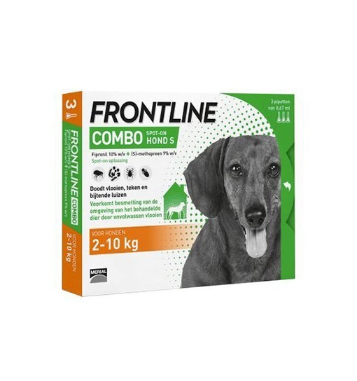 Frontline COMBO dla psów S 2-10 kg 3x0,67ml