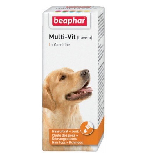 BeapharMulti-vit (Laveta) dla psów 50ml - preparat poprawiający kondycję sierści dla psów