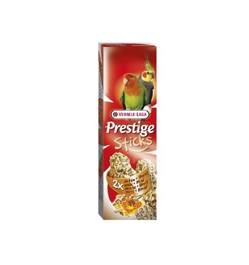 Versele-Laga Prestige Sticks Big Parakeets Nuts & Honey 140g - kolby orzechowo-miodowe dla średnich papug