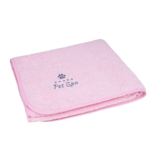 Amiplay Ręcznik kąpielowy dla psa - różowy /kolekcja SPA