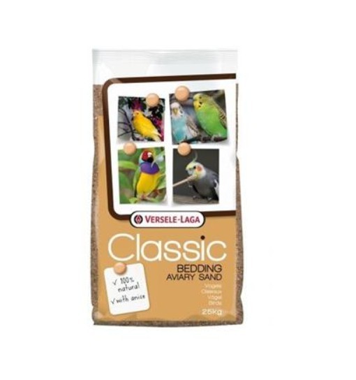 Versele-Laga Aviary Classic Bedding Sand 25kg - piasek z gritem dla ptaków
